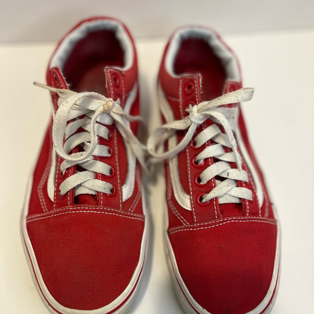 Vans Red Canvas Shoes